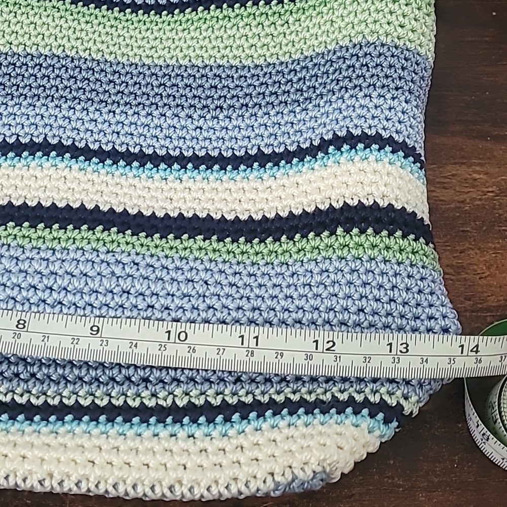 Lina Colorful Crochet Tote Purse EUC - Picture 11 of 13